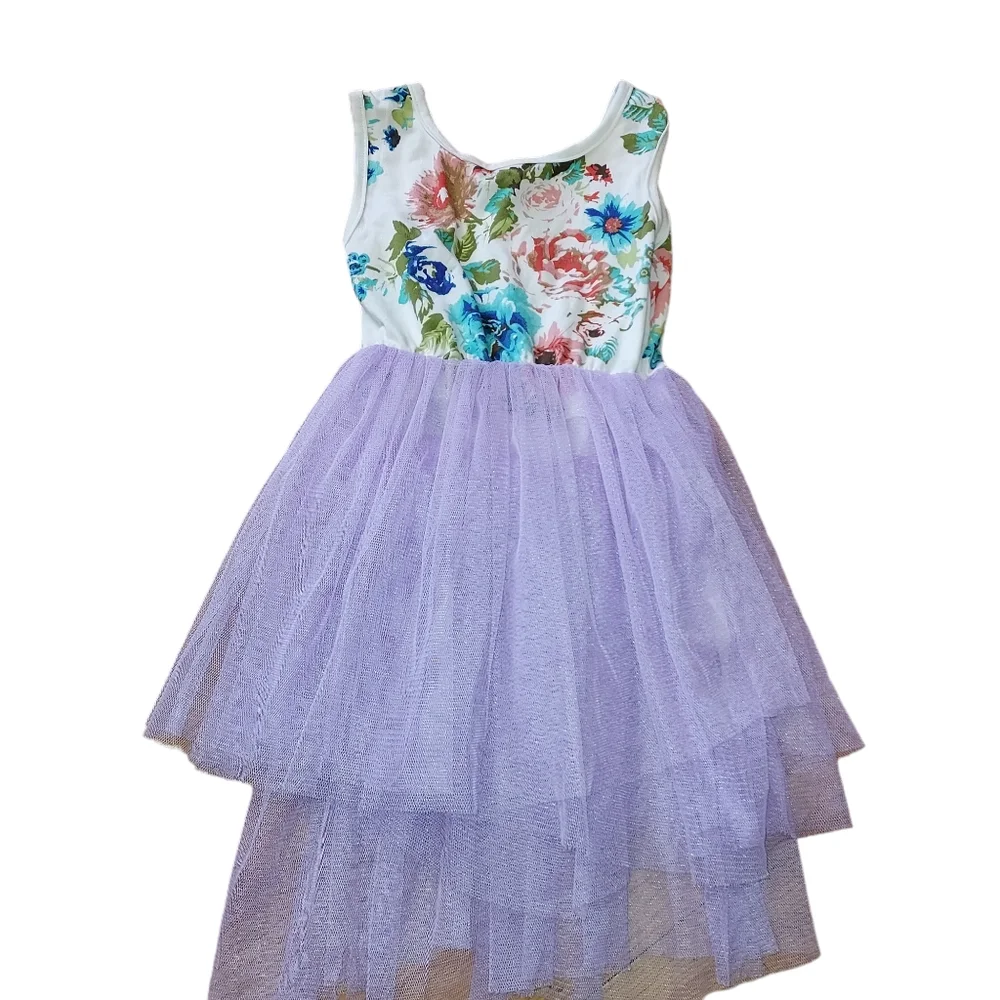 Girls Size 18-24 month floral dress beautiful thulle boutique style